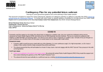 Ccontingency Plan Sept 2021