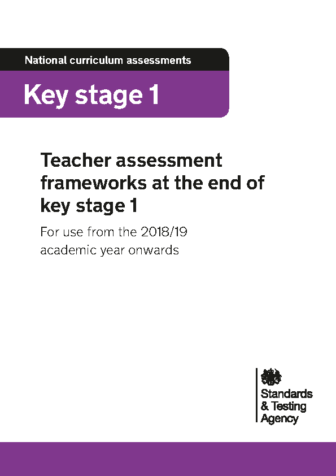 Teacher assessment frameworks at the end of key stage 1