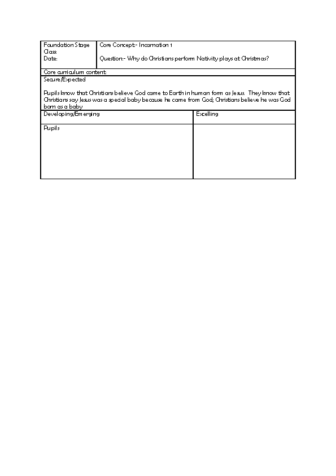 Assessment Incarnation 1 updated