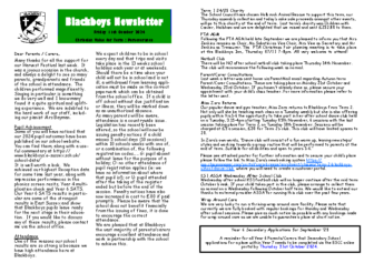 Newsletter 11th October