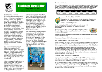 Newsletter 25th October