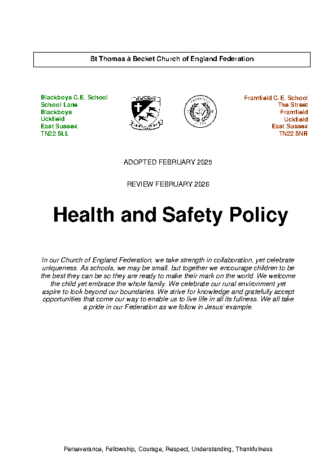 Health and Safety Policy