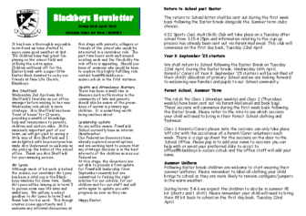 Newsletter 4th April