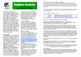 Newsletter 13th June