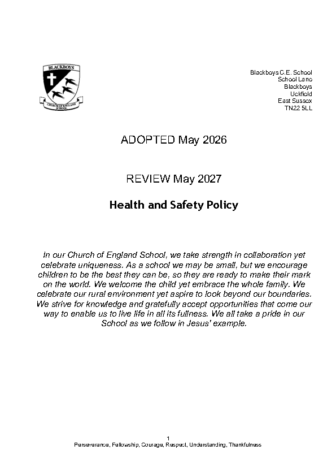 Health and Safety Policy