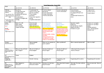 Medium Term Plan Term 5
