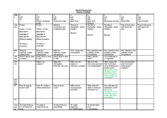 Class 2 Medium Term Planning Grid Term 6